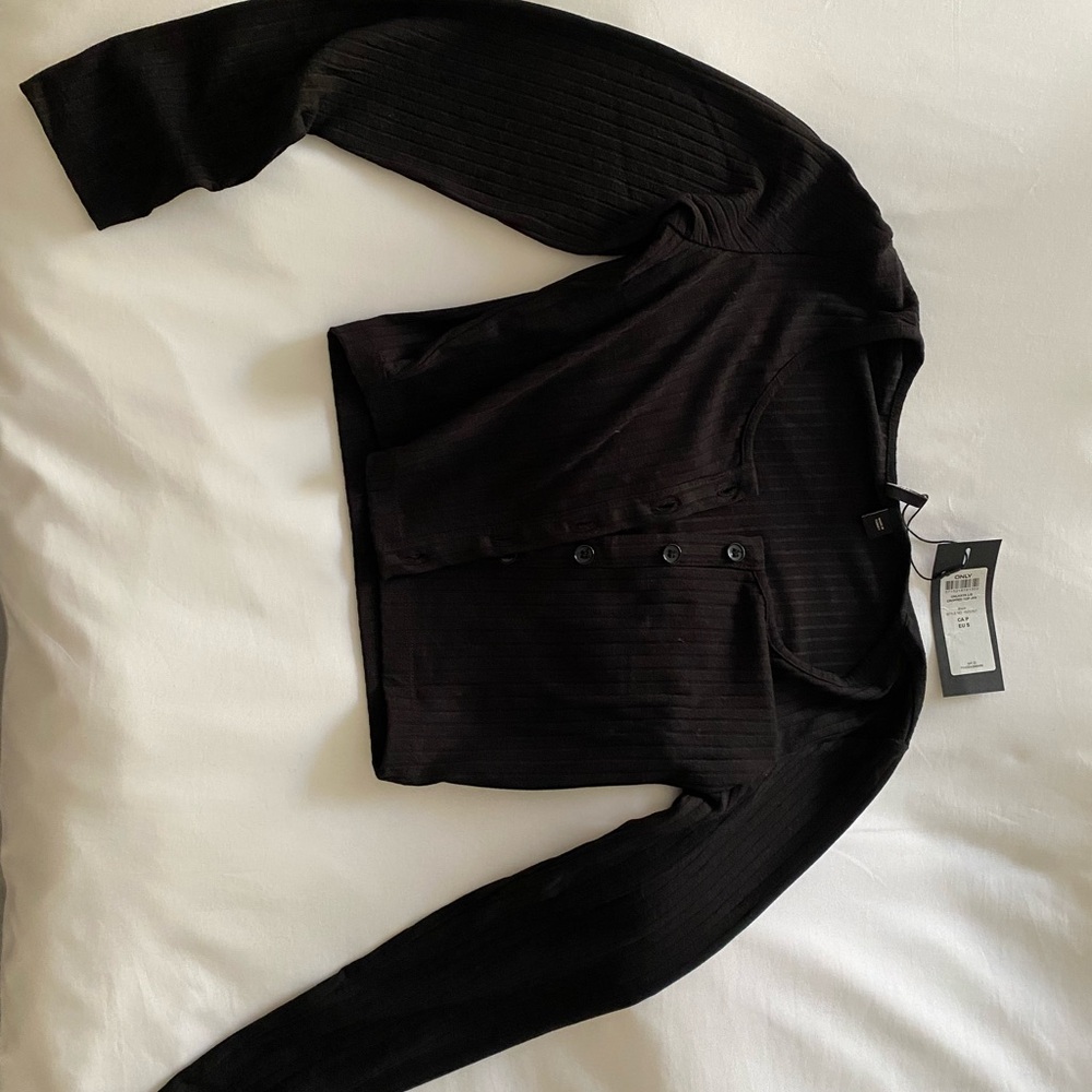 Only Black Cropped Top
